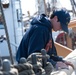 USCGC Eagle's crew maintains the ship underway