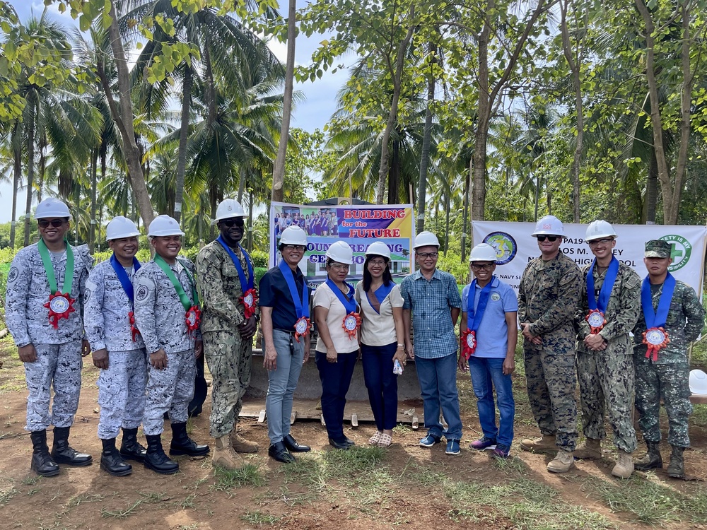 Local School Hosts Groundbreaking Ceremony for U.S. Navy Seabees’ Latest Project in the Philippines