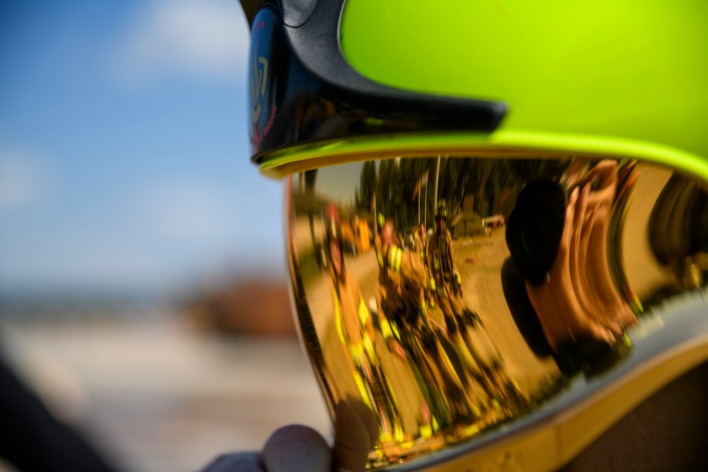 US-Dutch Firefighters cross-training at Royal Netherlands Air Force Fire and Rescue Training Center