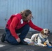Ford Facility Dog Sage Visits USS Normandy
