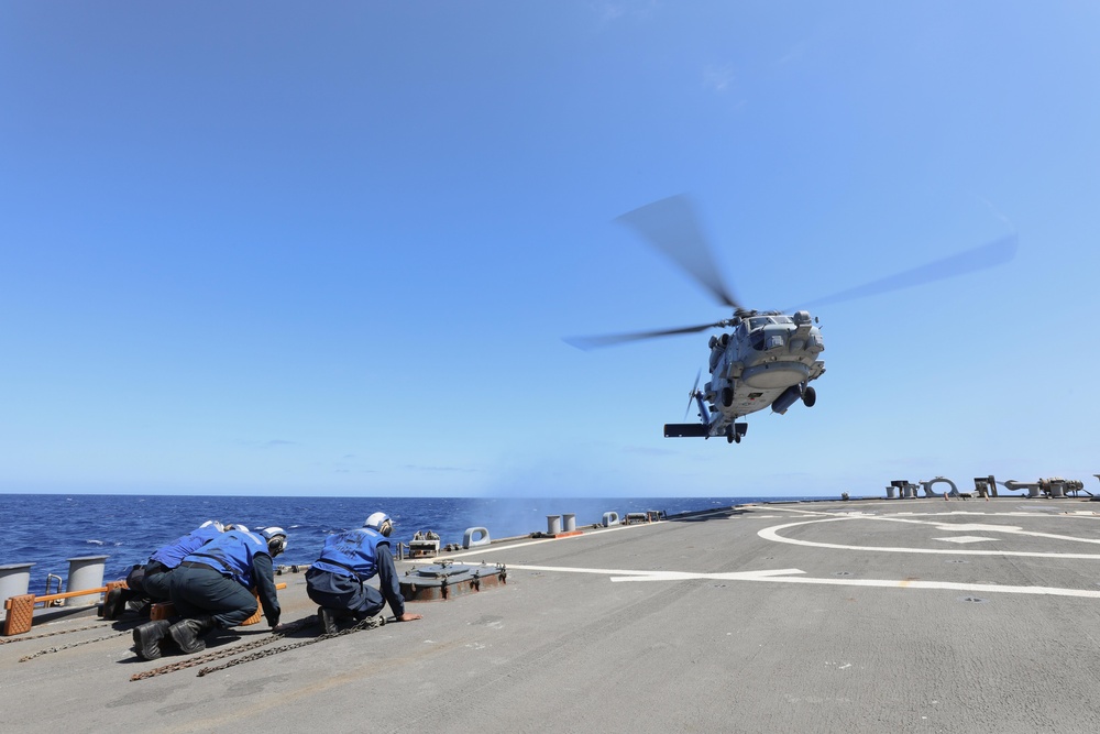 Sailors Brace During Landing