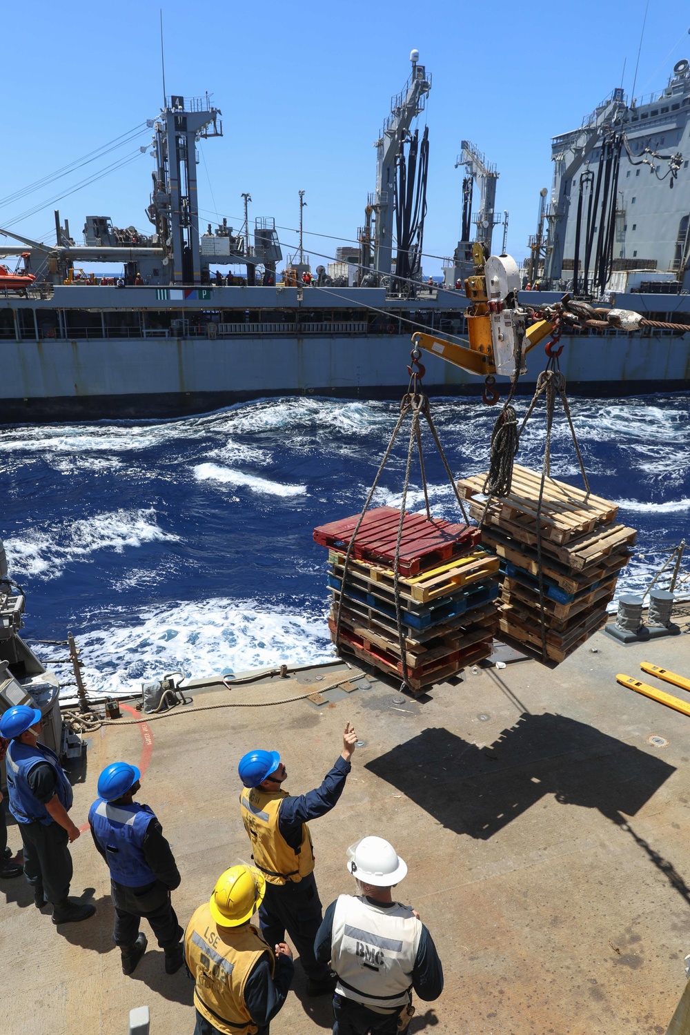 Sailors Send Off Used Pallets