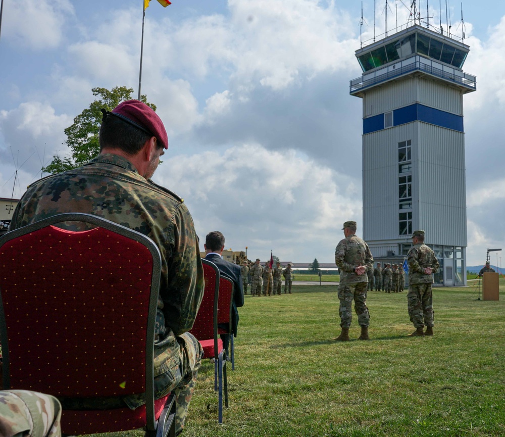 603rd Aviation Support Battalion holds Change of Command Ceremony on Storck Barracks