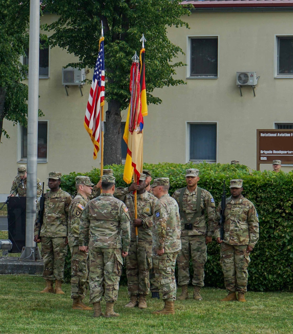 603rd Aviation Support Battalion holds Change of Command Ceremony on Storck Barracks