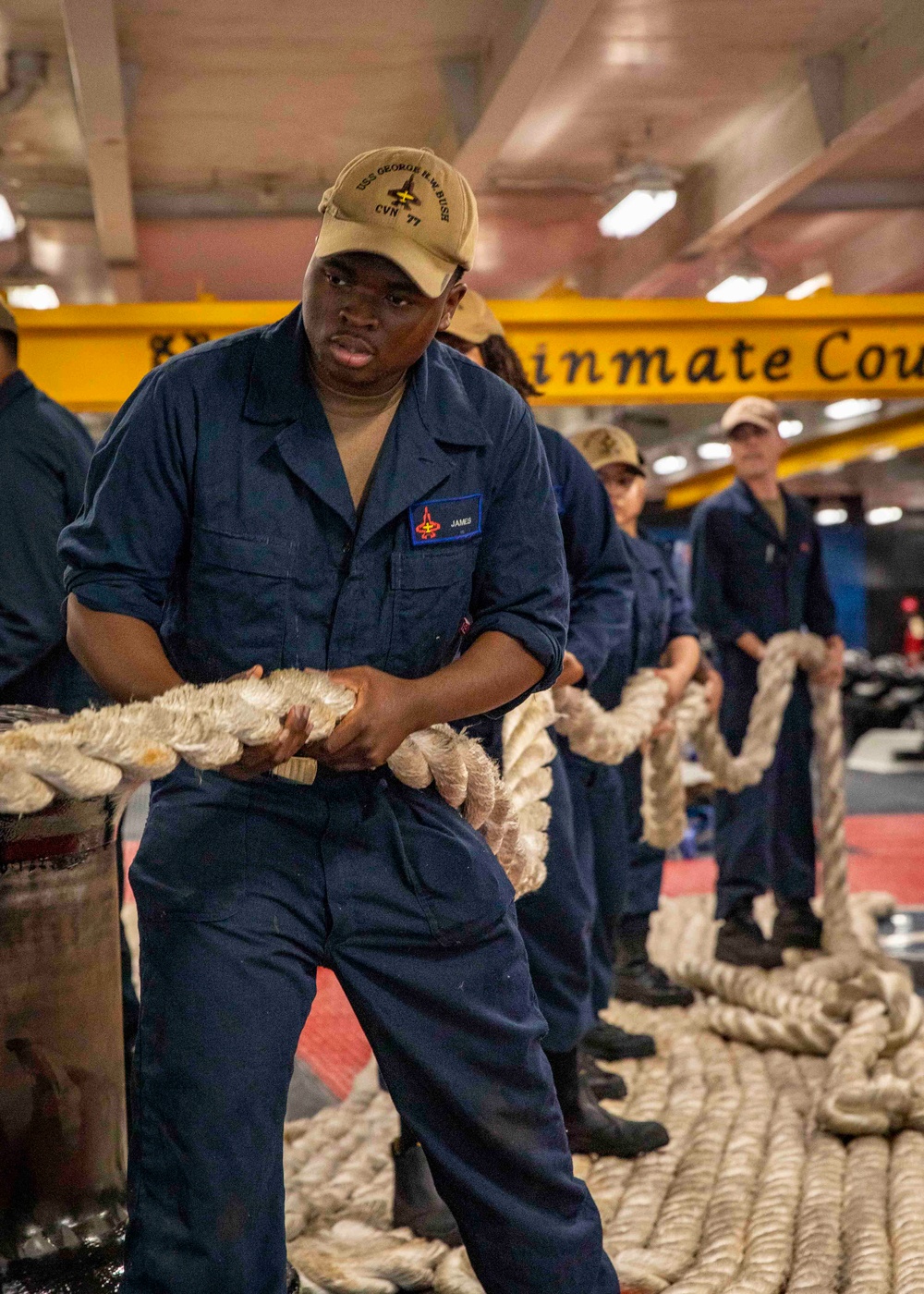 Daily Operations Aboard USS George H.W. Bush (CVN 77)