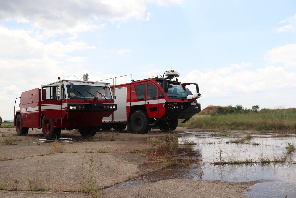 134th ARW Firefighters train with Bulgarian Air Force