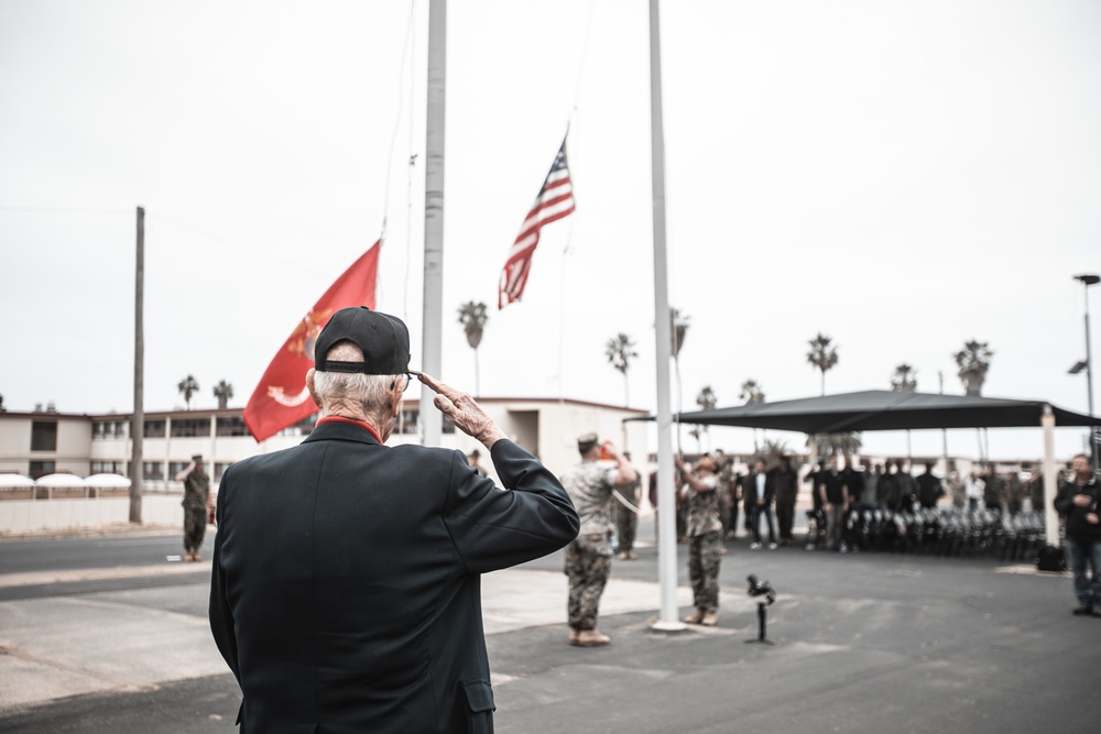 India Company Eagle, Globe and Anchor Ceremony