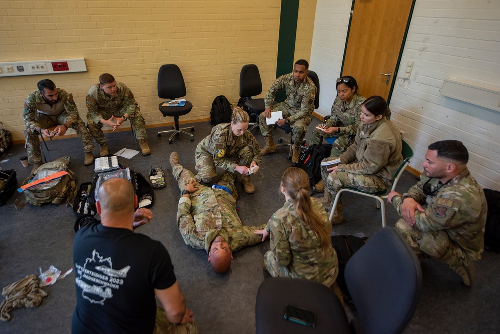 Airmen conduct SERE training at Air Defender 2023