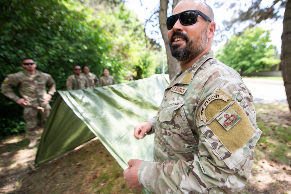 Airmen conduct SERE training at Air Defender 2023