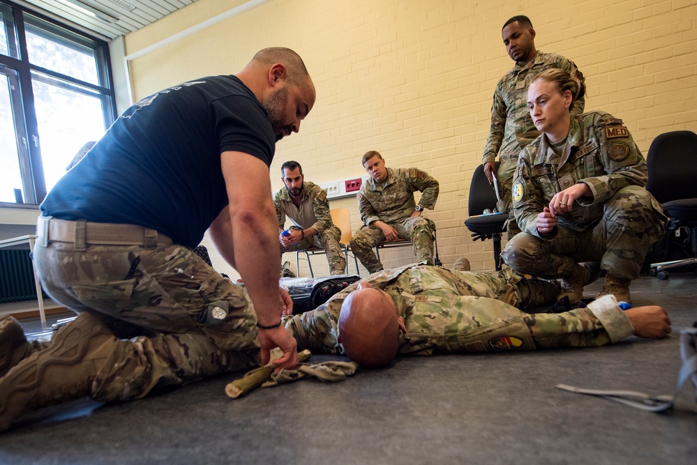 Airmen conduct SERE training at Air Defender 2023