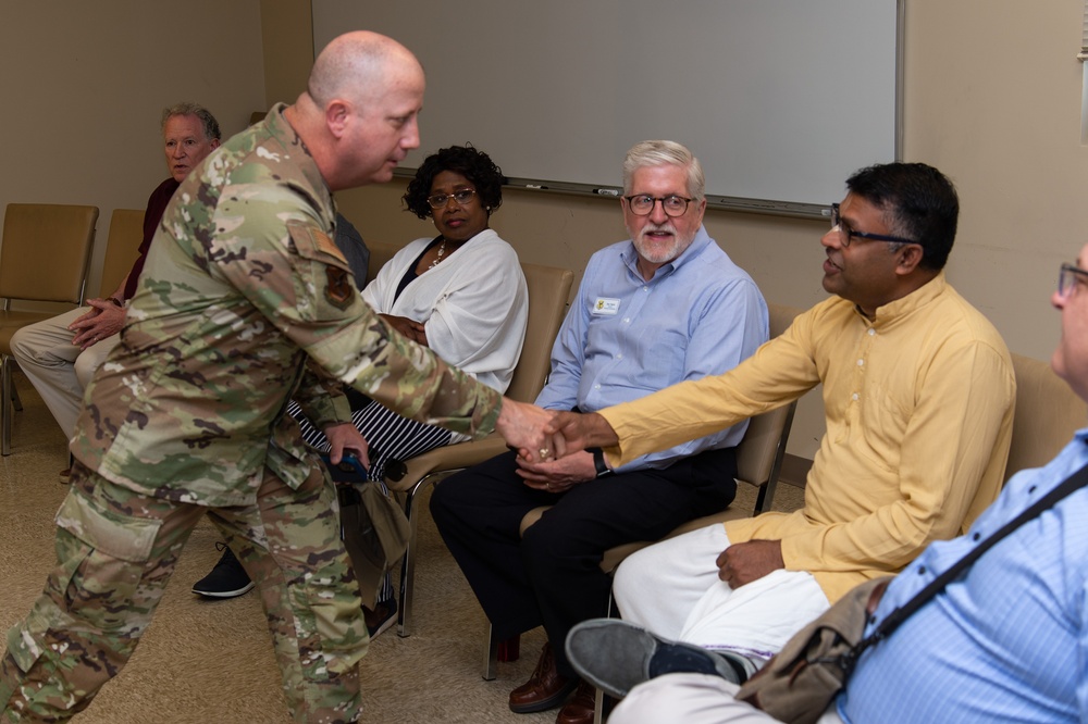 Local clergy leaders tour 436th MGG