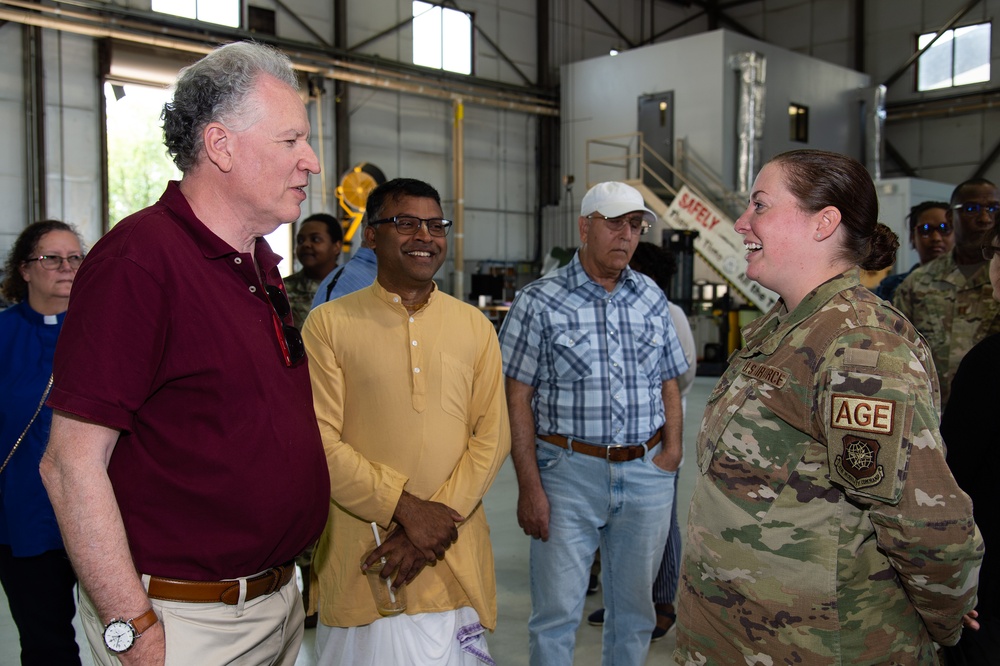 Local clergy leaders tour 436th MGG