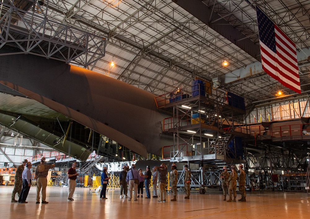 Local clergy leaders tour 436th MGG