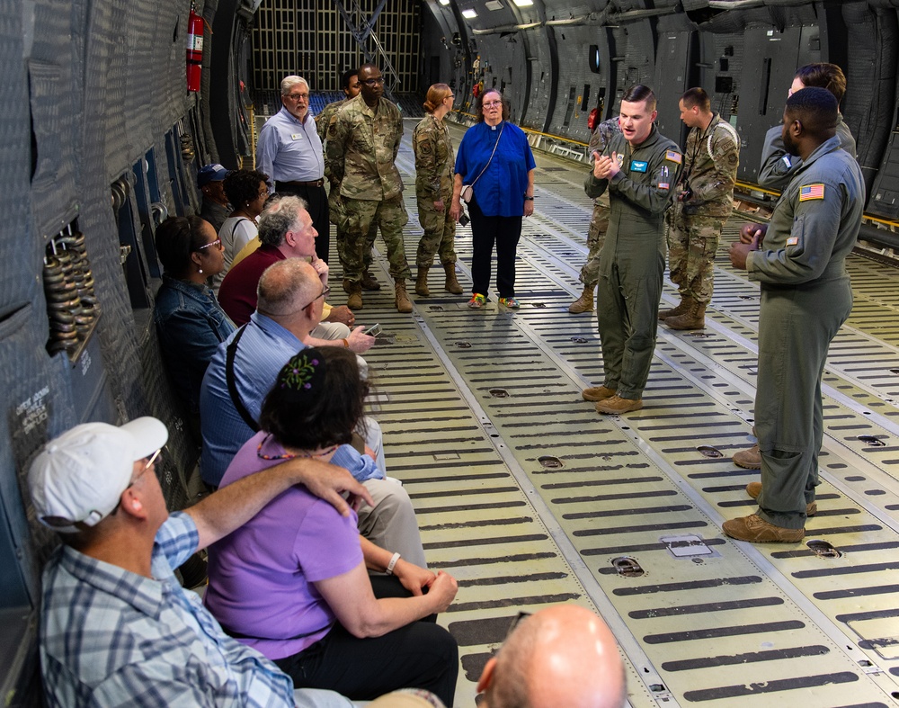 Local clergy leaders tour 436th MGG