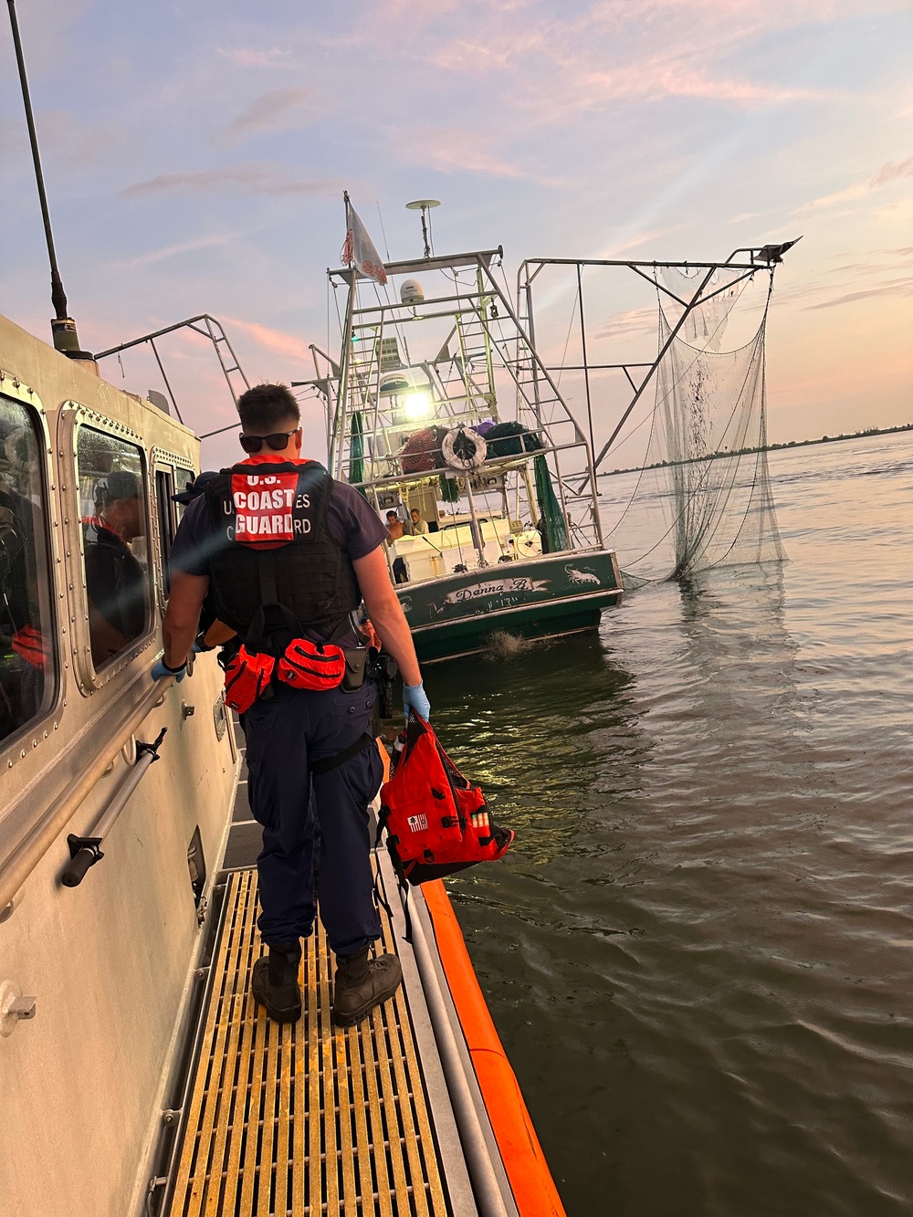 Coast Guard medevacs commercial fishing vessel crewmember near Pass a Loutre, La.