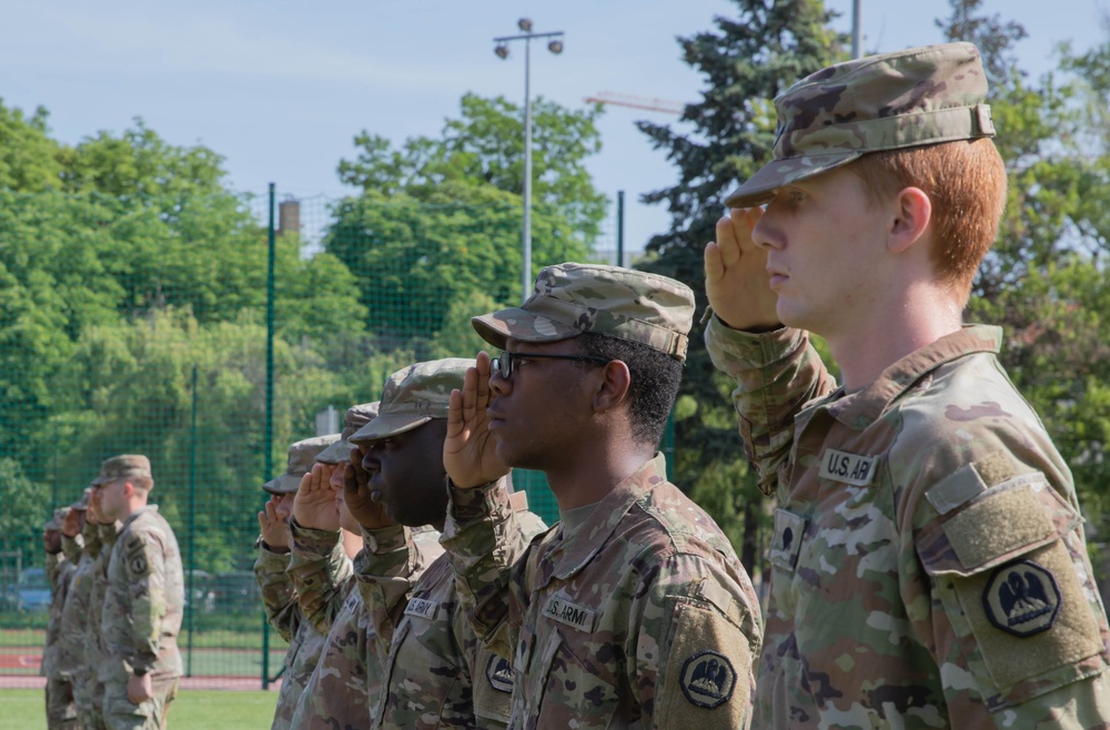 Relief in Place/Transfer of Authority ceremony at Camp Kosciuszko