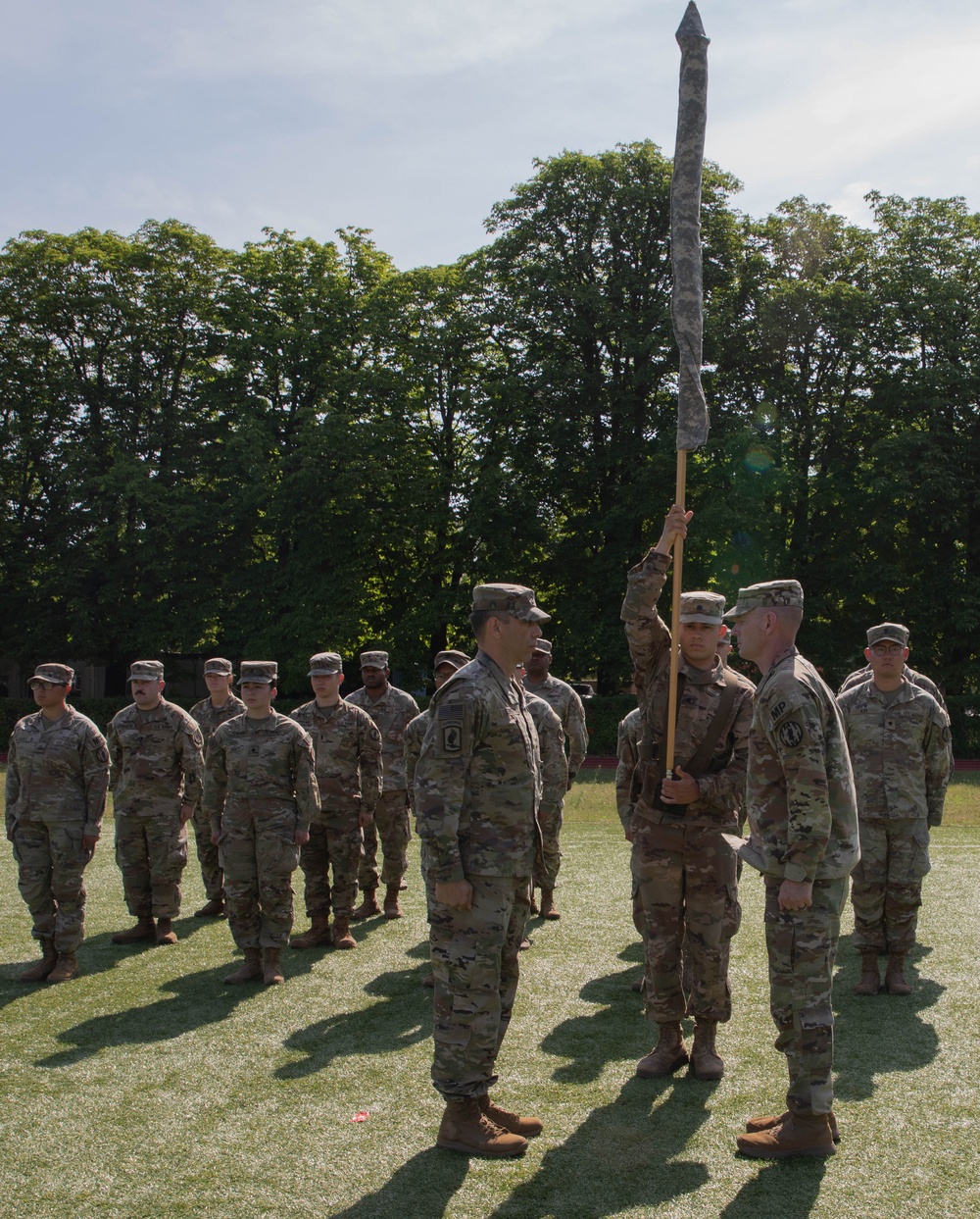 Relief in Place/Transfer of Authority ceremony at Camp Kosciuszko