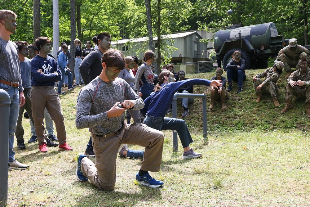 Rising high school seniors experience Military Day during second session of SLE