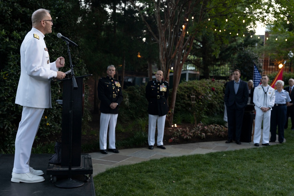Gen. Berger Hosts Chaplains for an Evening Parade
