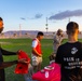 Marines take part in a laser tag event hosted by the Readiness and Deployment Support Program