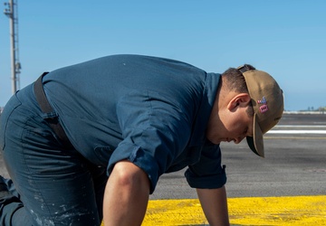 USS Carl Vinson (CVN 70) Sailors Conduct Routine Maintenance