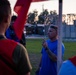 Marines take part in a laser tag event hosted by the Readiness and Deployment Support Program