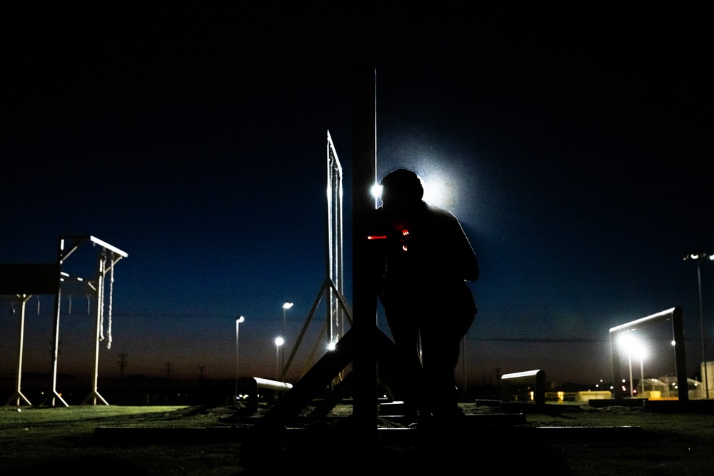 Marines take part in a laser tag event hosted by the Readiness and Deployment Support Program