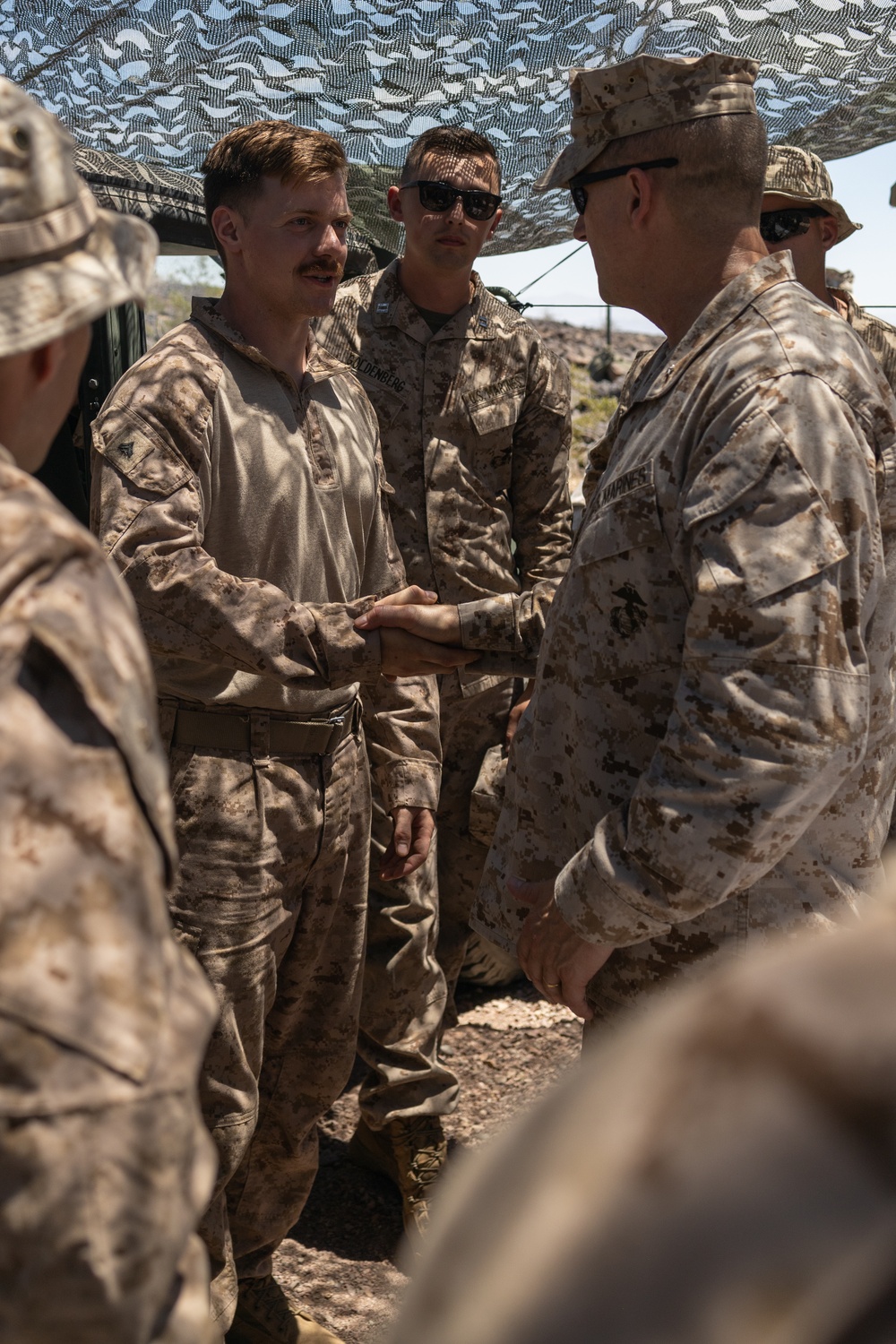 ITX 4-23 Brigadier General Douglas Clark visits Marines