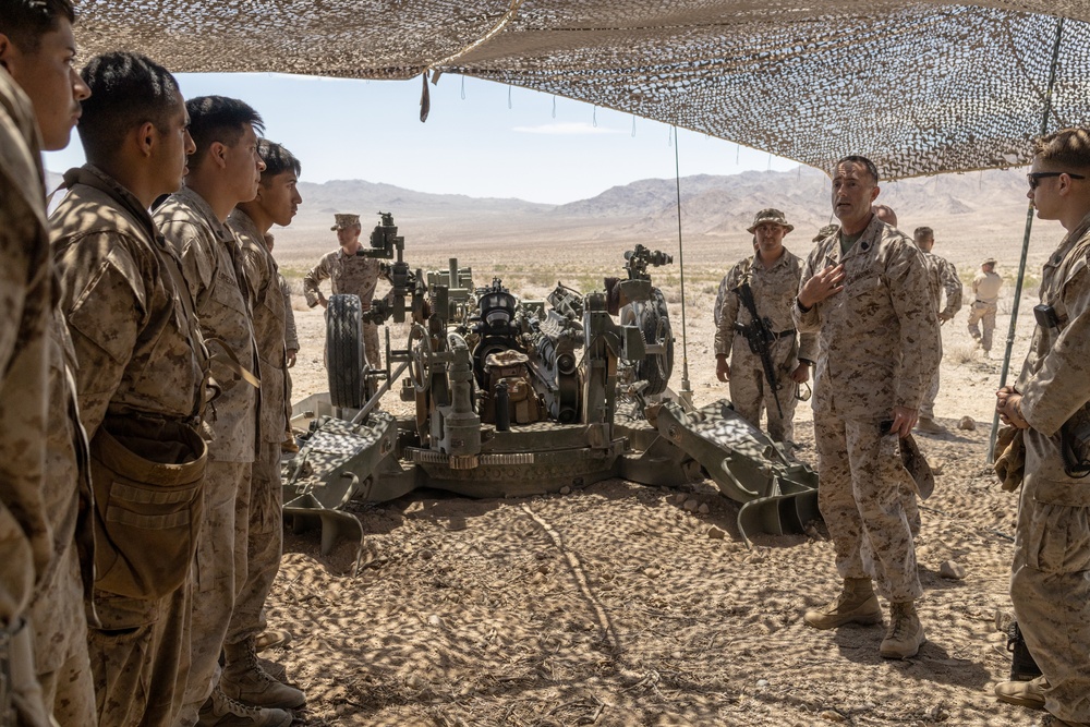 ITX 4-23 Brigadier General Douglas Clark visits Marines