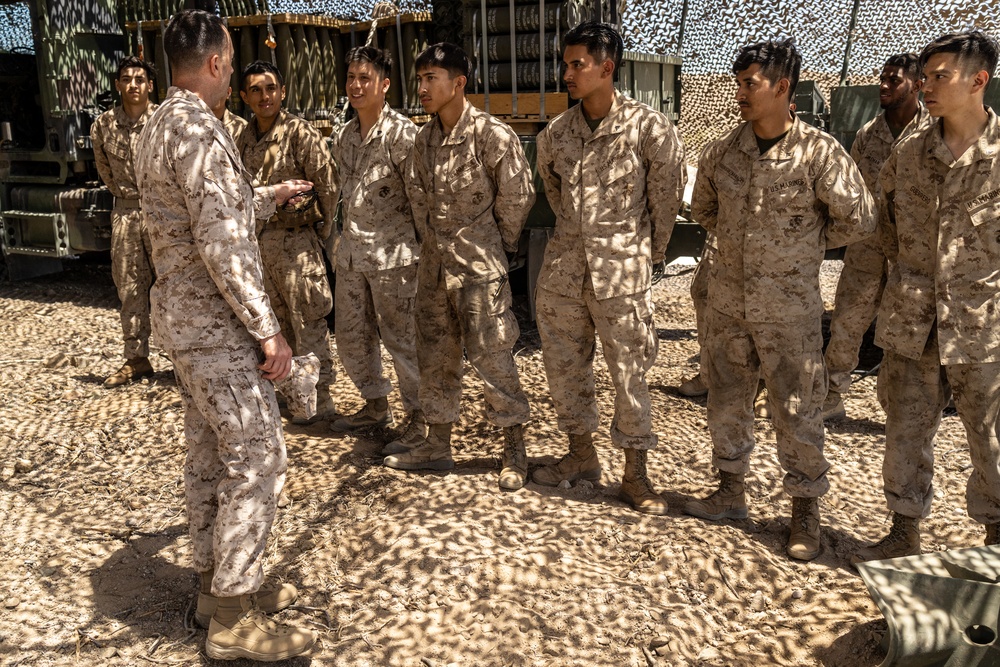 ITX 4-23 Brigadier General Douglas Clark visits Marines