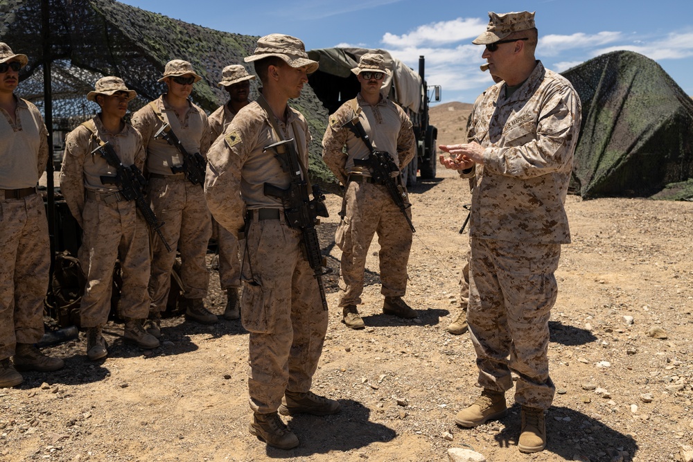 ITX 4-23 Brigadier General Douglas Clark visits Marines