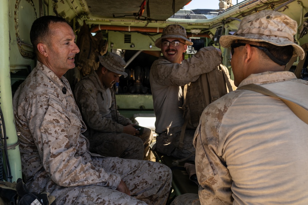 ITX 4-23 Brigadier General Douglas Clark visits Marines