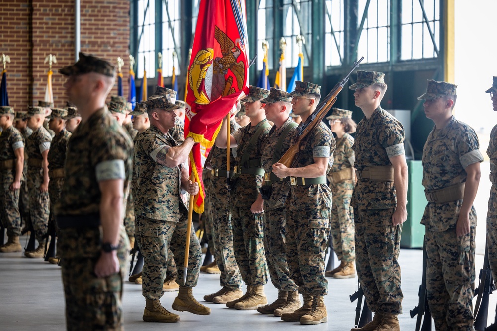 U.S. Marine Corps Lt. Col. Scott Warman takes command of Marine Corps Air Facility Quantico