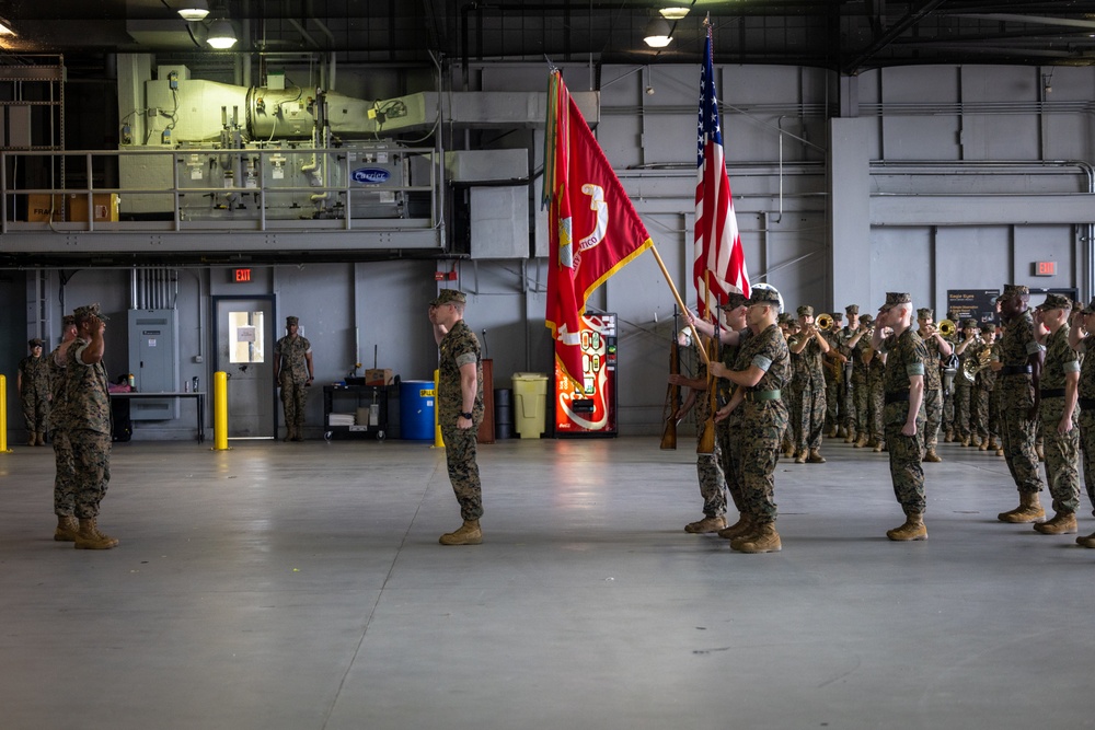 U.S. Marine Corps Lt. Col. Scott Warman takes command of Marine Corps Air Facility Quantico