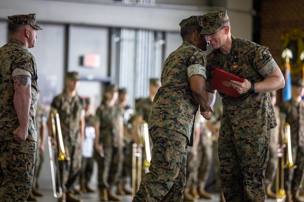 U.S. Marine Corps Lt. Col. Scott Warman takes command of Marine Corps Air Facility Quantico