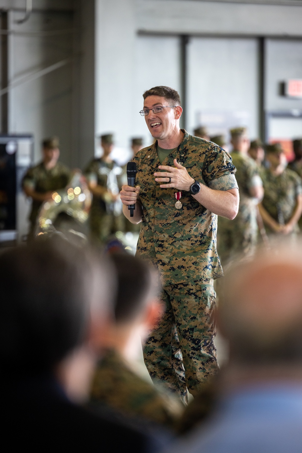 U.S. Marine Corps Lt. Col. Scott Warman takes command of Marine Corps Air Facility Quantico