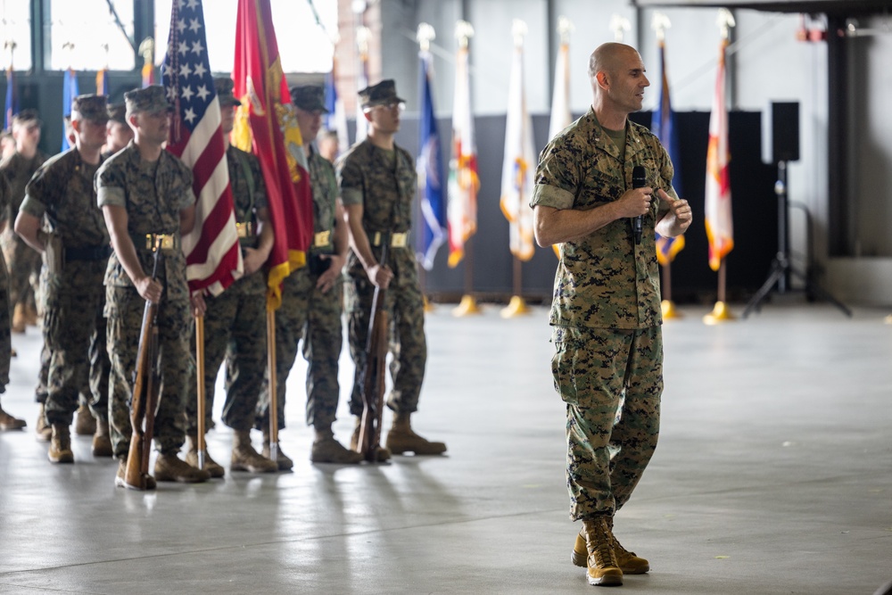 U.S. Marine Corps Lt. Col. Scott Warman takes command of Marine Corps Air Facility Quantico