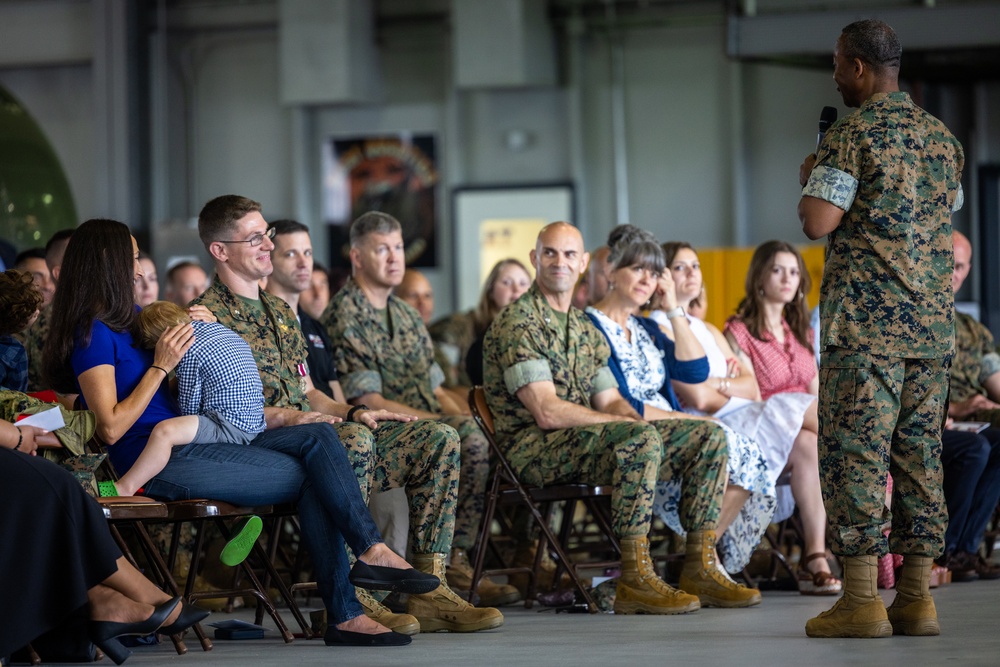 U.S. Marine Corps Lt. Col. Scott Warman takes command of Marine Corps Air Facility Quantico