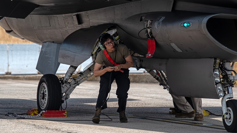 480th FS maintainers during Air Defender 23