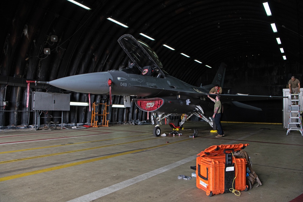 480th FS maintainers during Air Defender 23
