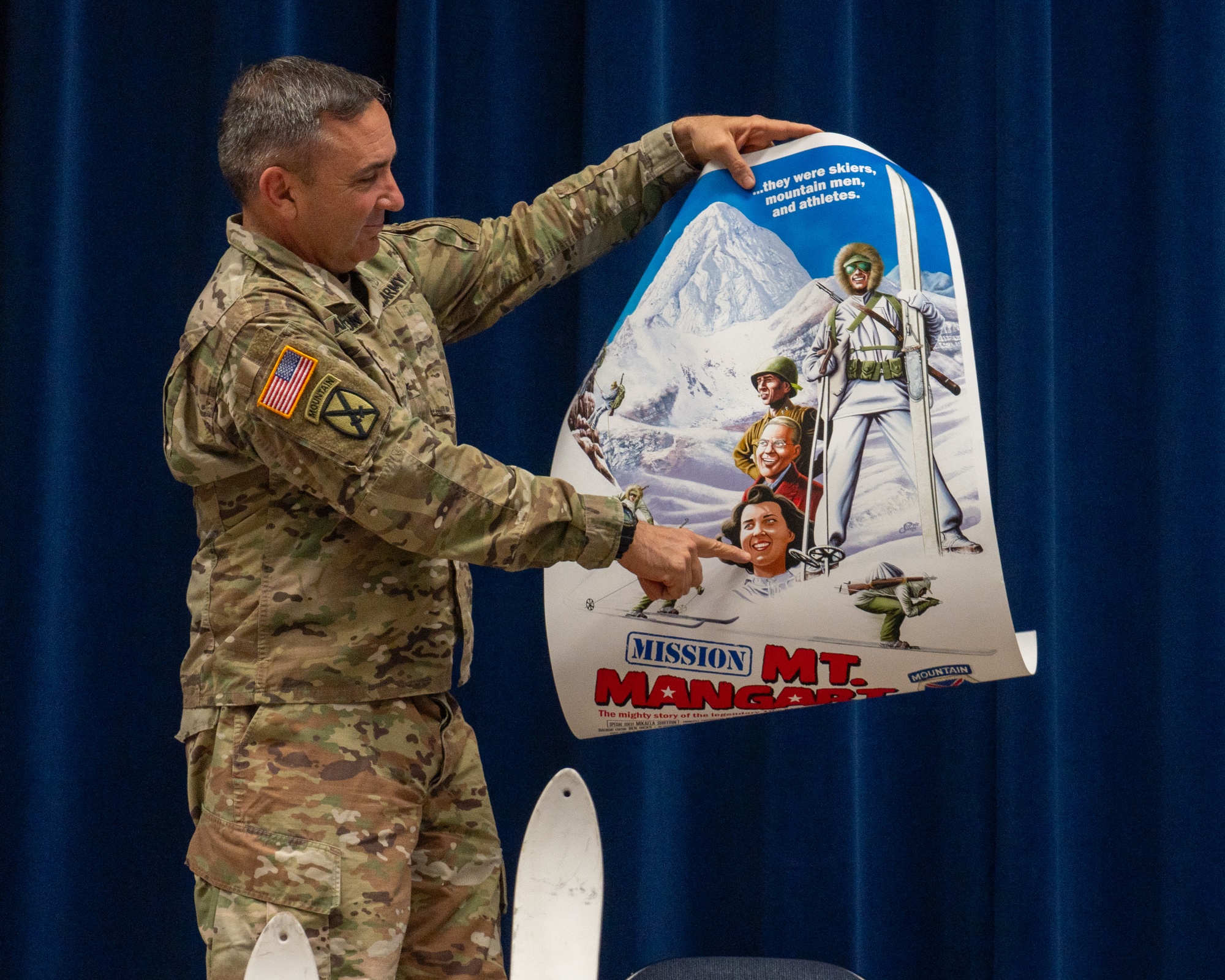 Mission Mt. Mangart' creators unveil classic film poster featuring 10th  Mountain Division