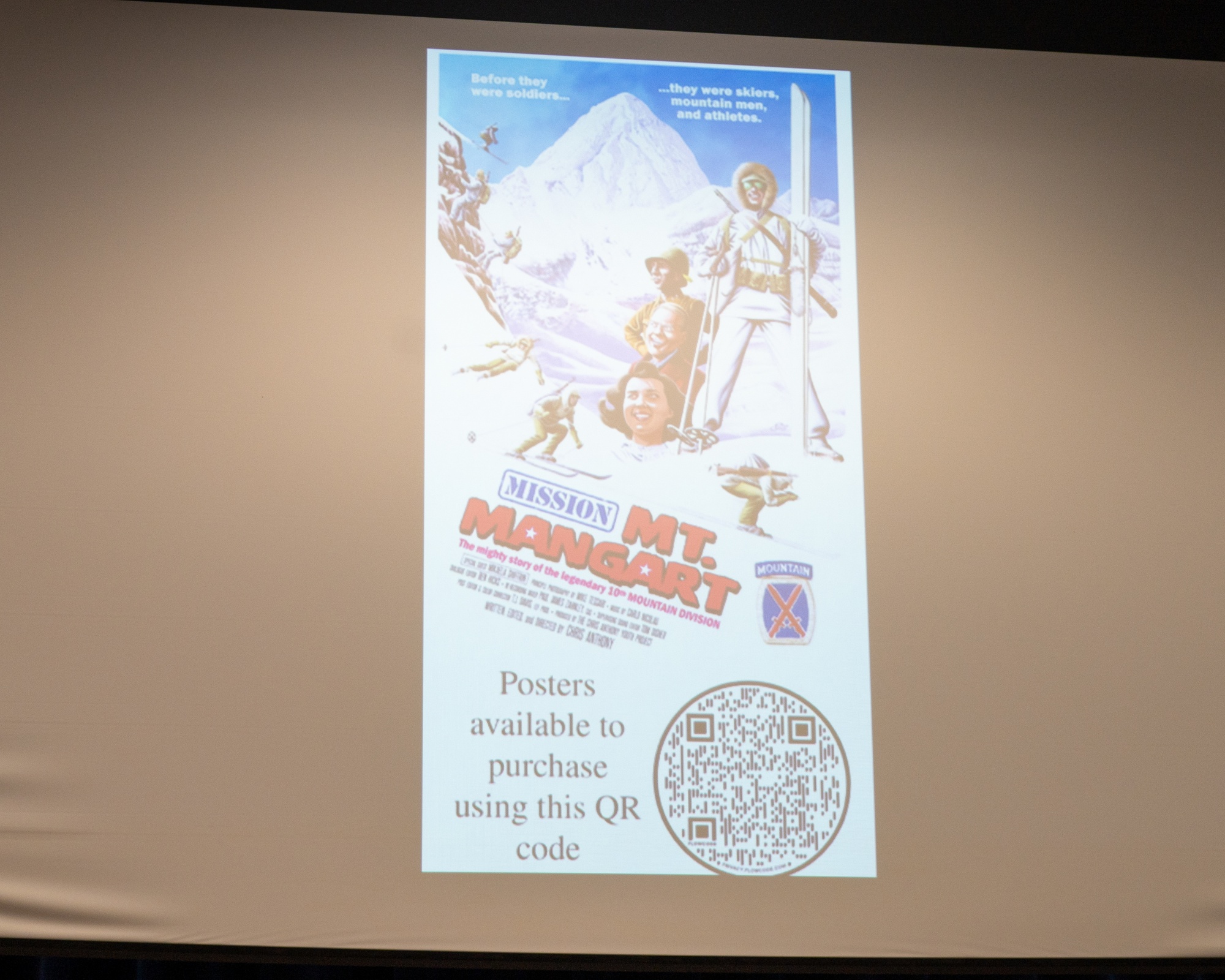 Mission Mt. Mangart' creators unveil classic film poster featuring 10th  Mountain Division