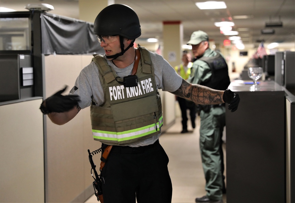 HRC partners with Fort Knox emergency services for active shooter training exercise