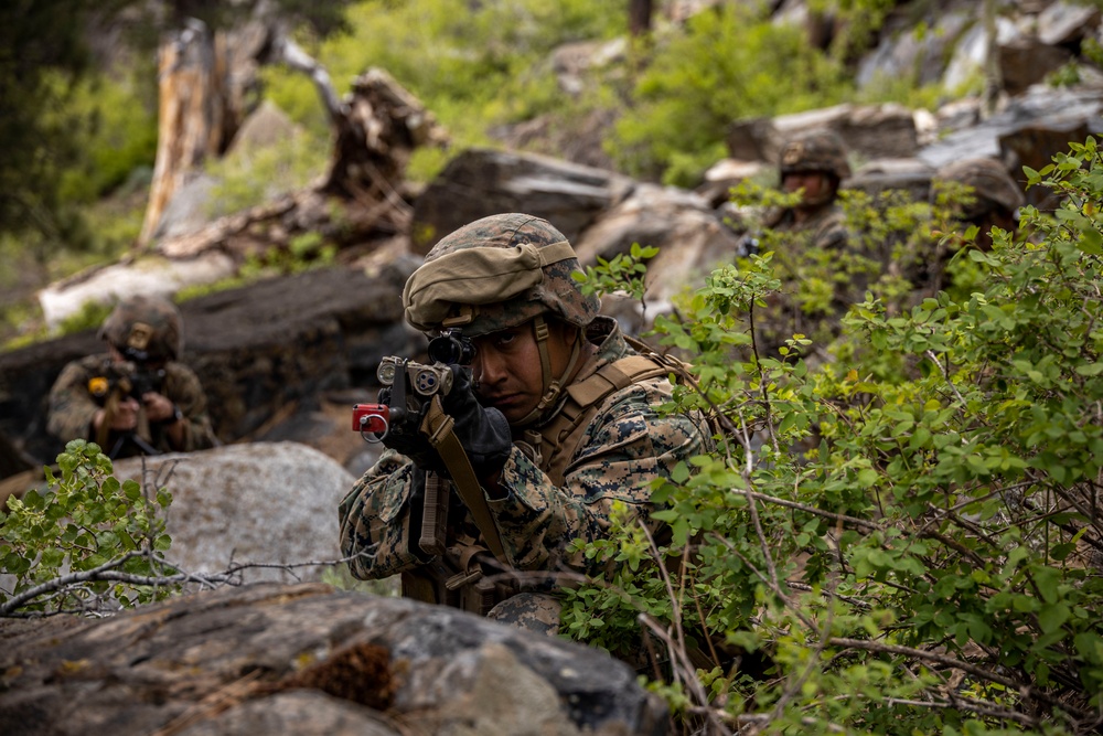 MTX 4-23: Marines with 2nd Battalion, 23d Marine Regiment, conduct the final exercise of MTX at Mountain Warfare Training Center