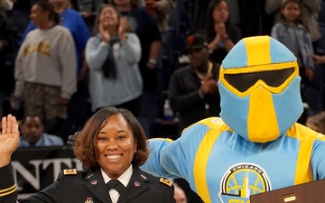Army Reserve Officer Honored at Chicago Sky WNBA Juneteenth home game