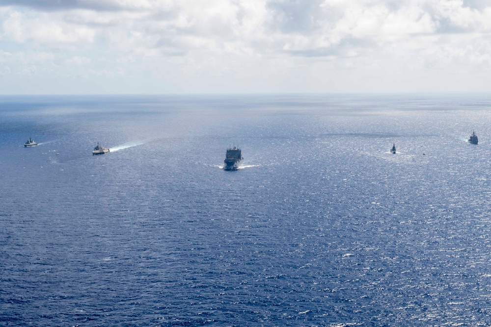 USS MANCHESTER (LCS 14) TRANSITS WESTERN PACIFIC OCEAN DURING EXERCISE PACIFIC GRIFFIN 2023