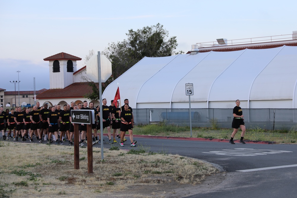 Army Reserve Soldiers at Fort Hunter Liggett celebrate the Army’s 248th birthday.