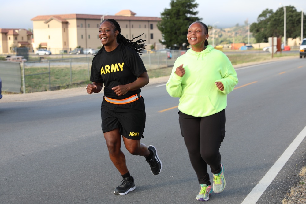 Army Reserve Soldiers at Fort Hunter Liggett celebrate the Army’s 248th birthday.