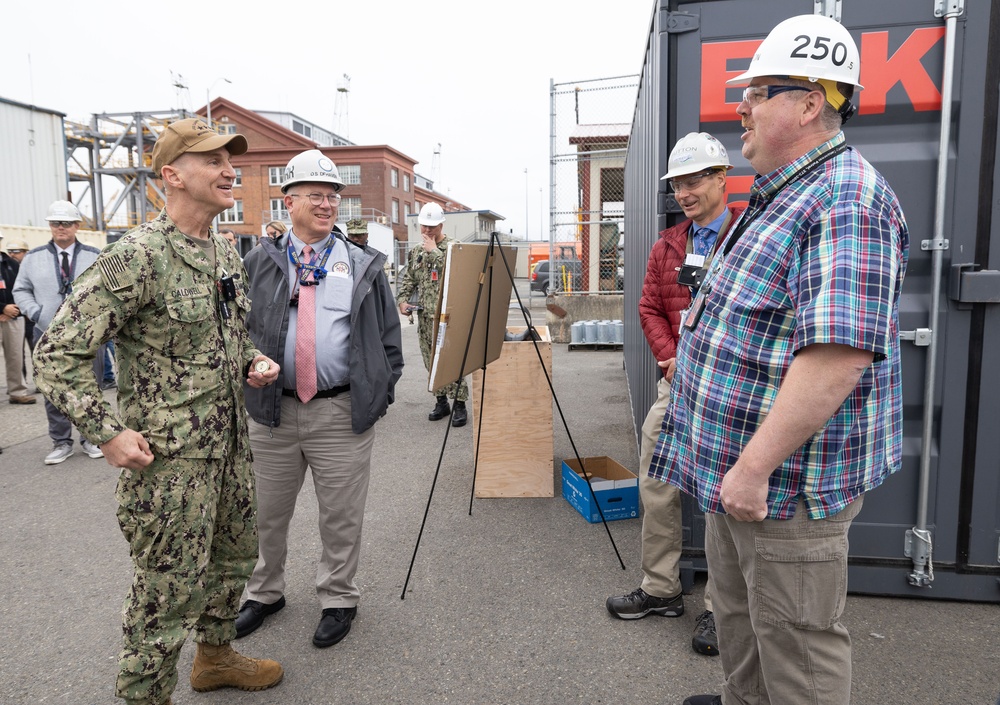 Admiral James Caldwell Jr, Director, Naval Nuclear Propulsion Program visits Puget Sound Naval Shipyard &amp; Intermediate Maintenance Facility