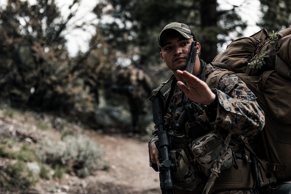 4th Reconnaissance Battalion patrols during Mountain Exercise 4-23